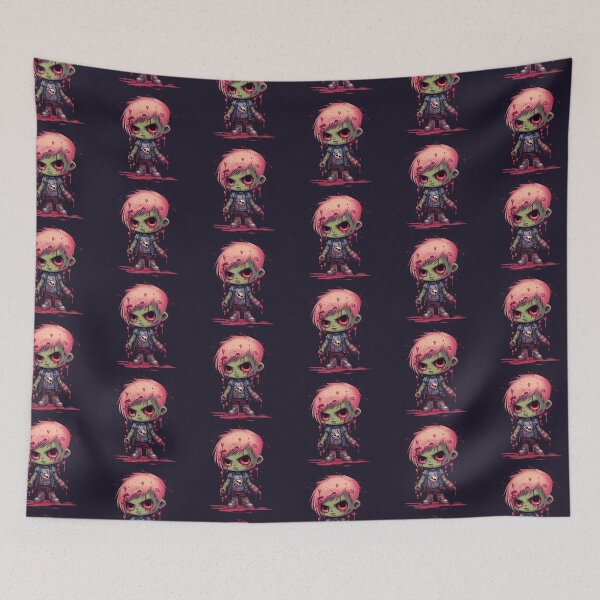 Item preview, Creepy Cute Zombie Boy – Kawaii Undead Punk, Horror Pastel Goth Art designed and sold by ArtBySylvia.