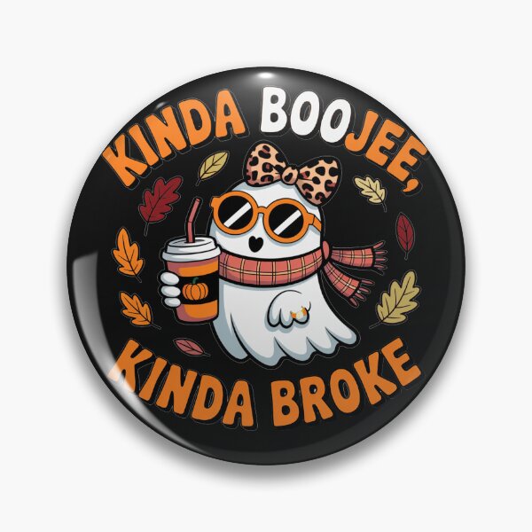Item preview, Ghost Kinda Boojee, Kinda Broke Funny Fall Halloween designed and sold by tamdevo1.