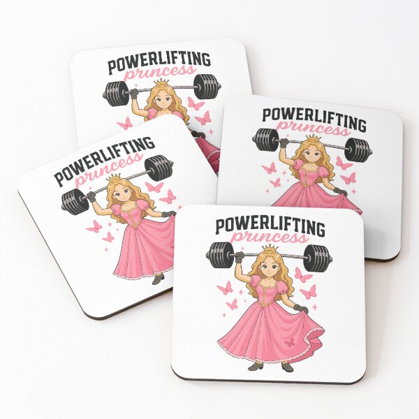 Item preview, Powerlifting Princess with Barbell and Crown designed and sold by -DEEWOLF-.