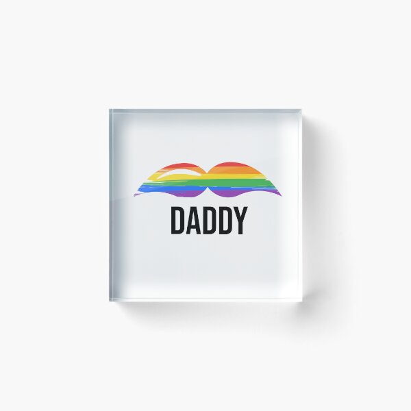 Item preview, Rainbow Daddy Moustache Print designed and sold by RyanGDesign.