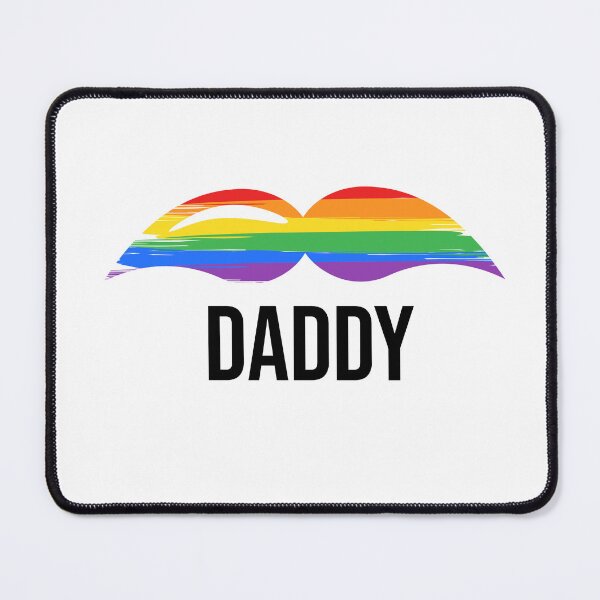 Item preview, Rainbow Daddy Moustache Print designed and sold by RyanGDesign.