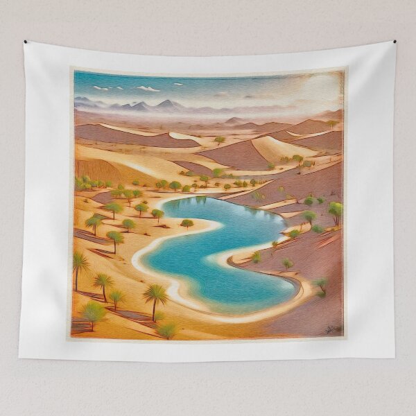 Item preview, Serene Desert Oasis designed and sold by Anas Arts.