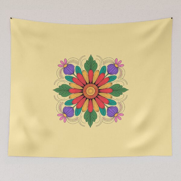Item preview, Flower Mandala Frame designed and sold by VibrArtco.