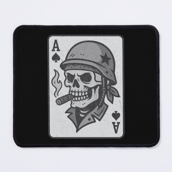 Item preview, Soldier Skull Ace of Spades Death Card Vintage designed and sold by UNK-Fatigues.