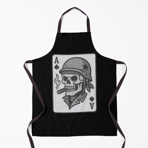 Item preview, Soldier Skull Ace of Spades Death Card Vintage designed and sold by UNK-Fatigues.