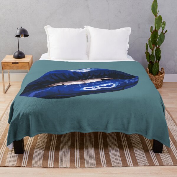 Item preview, Blue Layered Graphic Lips designed and sold by Sarah Ludar-Smith.