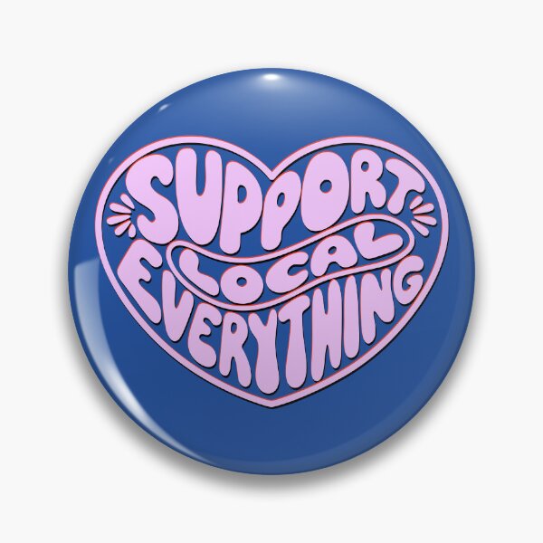 Item preview, Support Local Everything Retro Shirt designed and sold by DopeyRobot.