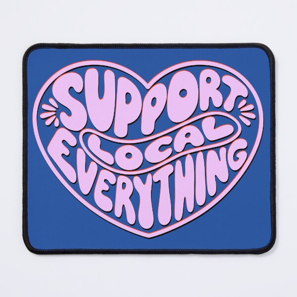 Item preview, Support Local Everything Retro Shirt designed and sold by DopeyRobot.