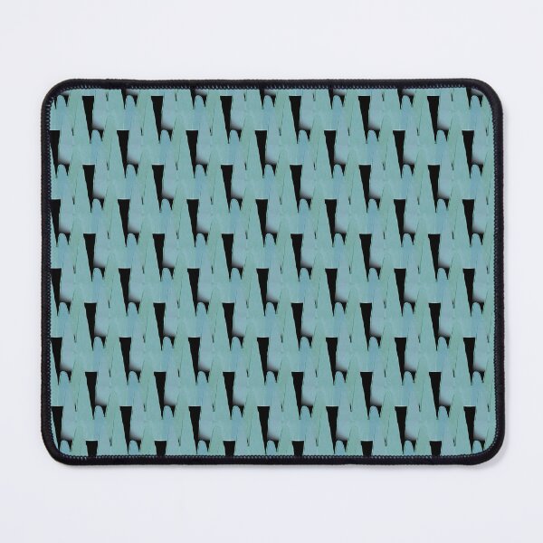 Item preview, Abstract Fun Mountain Landscape in Blue on black  designed and sold by Artistestella.