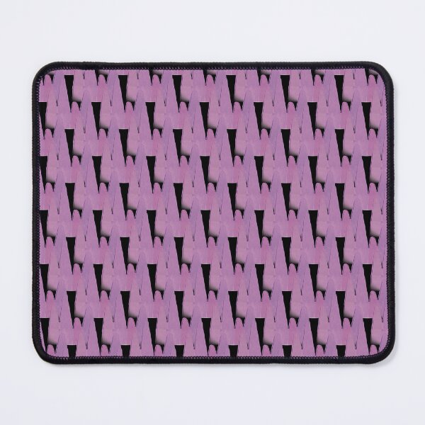 Item preview, Abstract Fun Mountain Landscape in Pink on black  designed and sold by Artistestella.