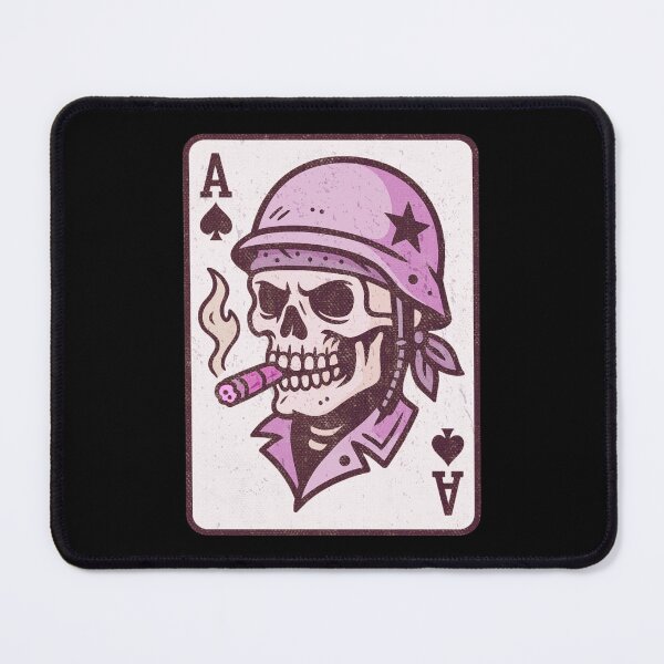Item preview, Soldier Skull Ace of Spades Death Card Purple designed and sold by UNK-Fatigues.