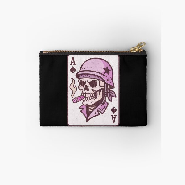 Item preview, Soldier Skull Ace of Spades Death Card Purple designed and sold by UNK-Fatigues.