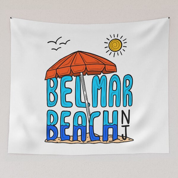 Item preview, Belmar Beach New Jersey  designed and sold by ArtNoveltee.