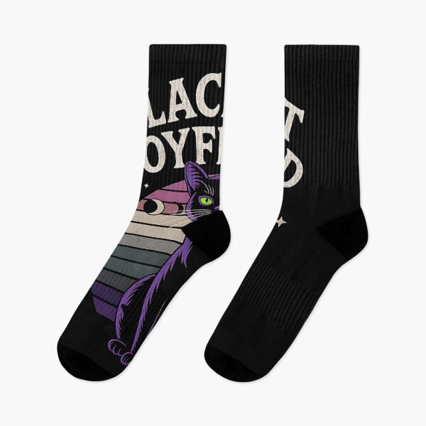 Item preview, Black Cat Boyfriend Retro Witchy Halloween Design designed and sold by zptees.