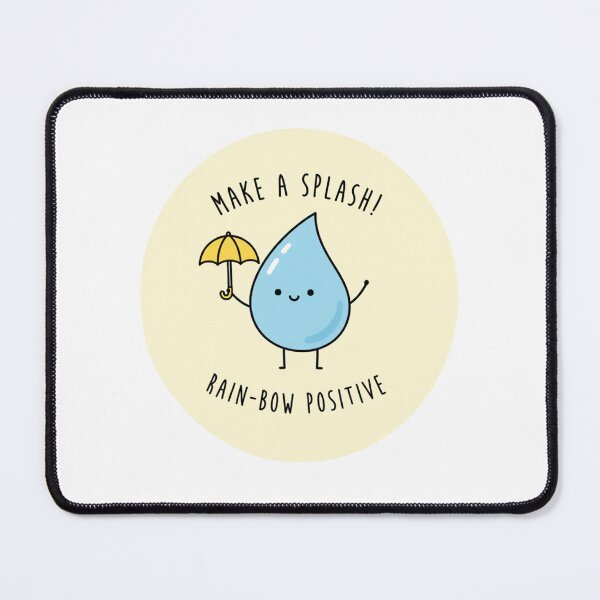 Item preview, Make a Splash Raindrop Pun – Cute Kawaii Positive Water Drop Design designed and sold by TinaDu-.