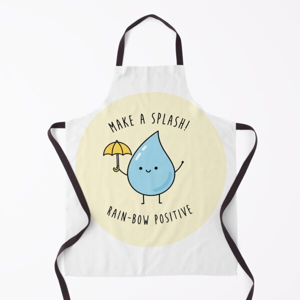 Item preview, Make a Splash Raindrop Pun – Cute Kawaii Positive Water Drop Design designed and sold by TinaDu-.