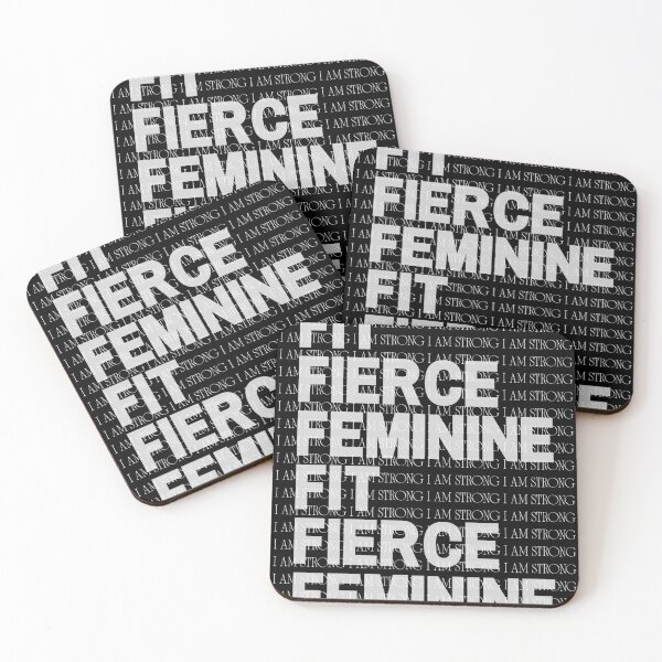 Item preview,  Fit, Fierce, Feminine – Empowered Fitness designed and sold by No-Heart.