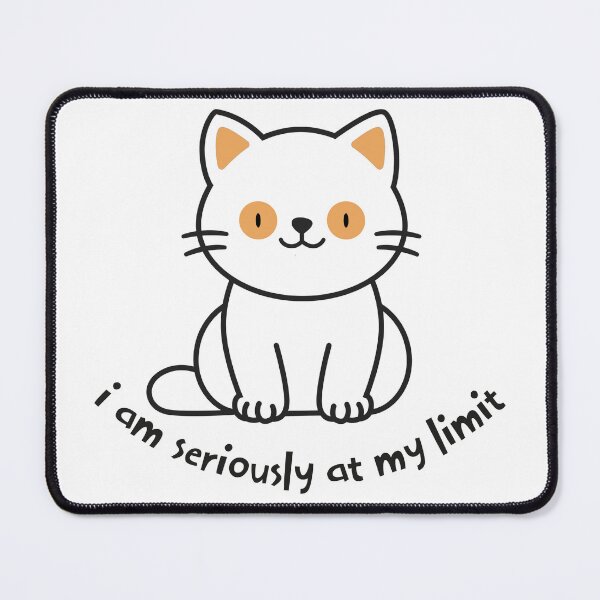 Item preview, Seriously at My Limit Cute Black Cat Design designed and sold by zptees.