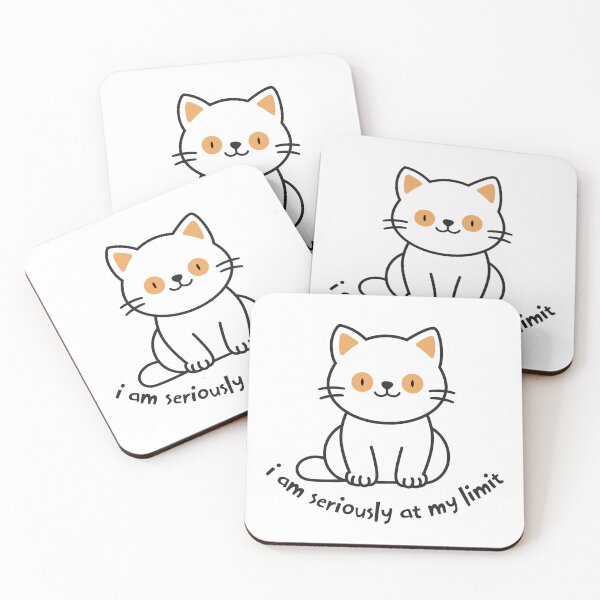 Item preview, Seriously at My Limit Cute Black Cat Design designed and sold by zptees.
