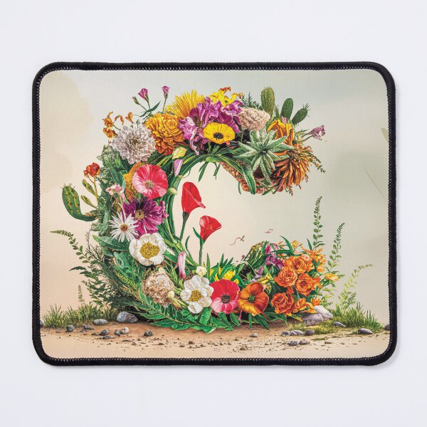 Item preview, Flower Fantasy Alphabet Letter C designed and sold by Royal Wall Whispers.