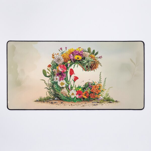 Item preview, Flower Fantasy Alphabet Letter C designed and sold by Royal Wall Whispers.