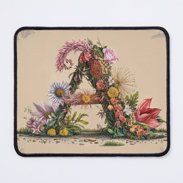 Item preview, Flower Fantasy Alphabet Letter A designed and sold by Royal Wall Whispers.