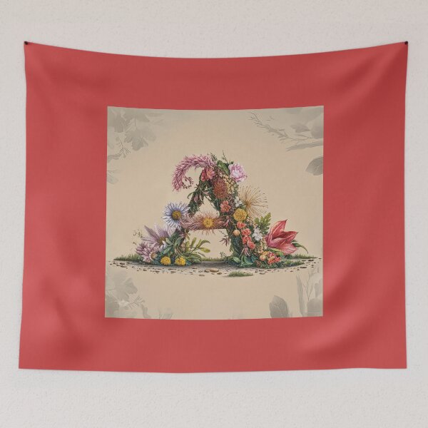 Item preview, Flower Fantasy Alphabet Letter A designed and sold by Royal Wall Whispers.