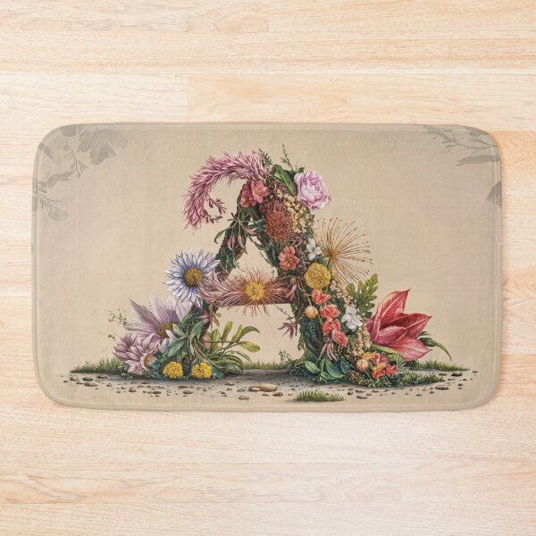 Item preview, Flower Fantasy Alphabet Letter A designed and sold by Royal Wall Whispers.