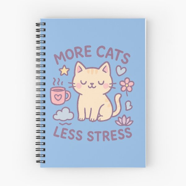 Item preview, Más gatos, menos estrés. Frase divertida para los amantes de los gatos. designed and sold by NovaMoodCo.