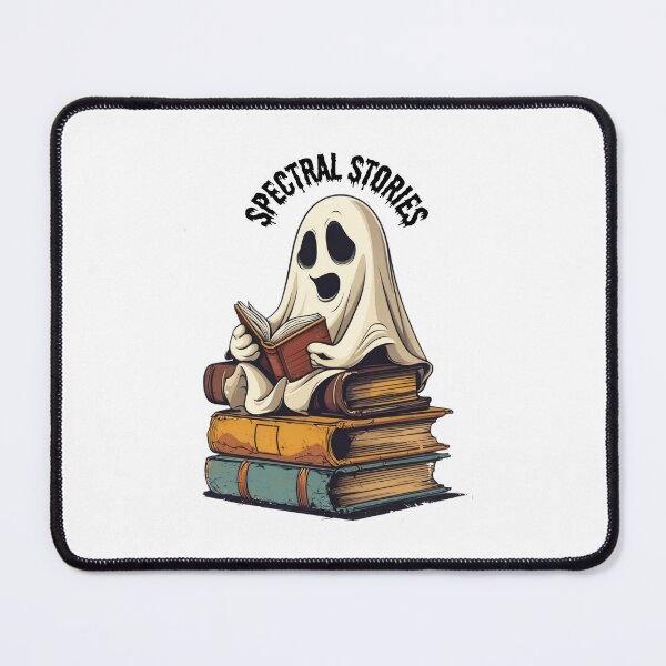 Item preview, Vintage Spectral Stories: Spooky Ghost Reading Book Halloween Tee - Classic Retro Vibe designed and sold by Clothesbest.