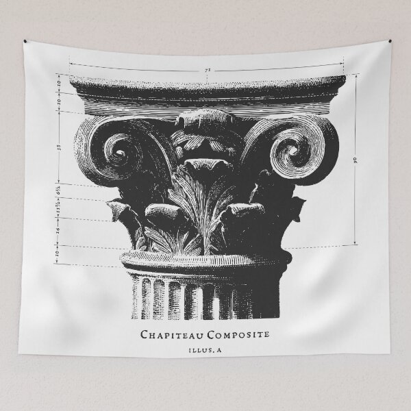 Item preview, Chapiteau Composite with Drafting Lines designed and sold by Artcop's T-Shirt Emporium.
