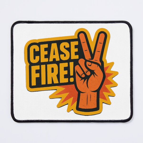 Item preview, Cease Fire Peace Sign designed and sold by Owcomm.