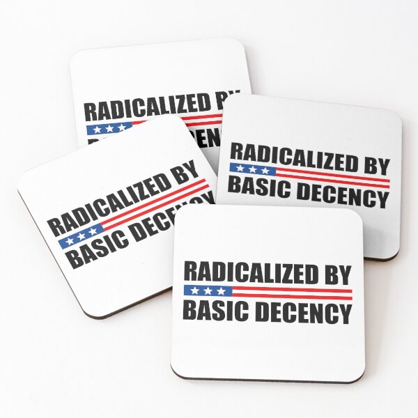 Item preview, Radicalized By Basic Decency - USA Flag designed and sold by PixVib.