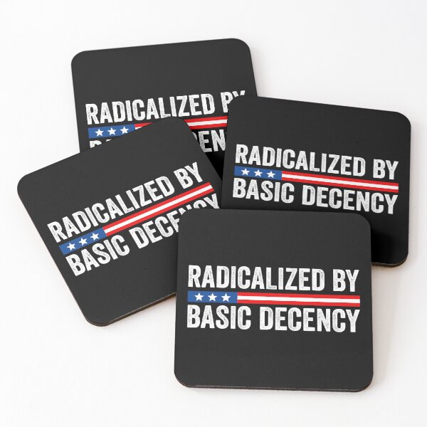 Item preview, Radicalized By Basic Decency - USA Flag designed and sold by PixVib.