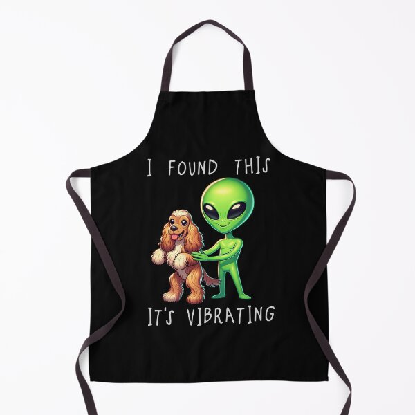 Item preview, Funny Cocker Spaniel Alien I Found This Its Vibrating Mom Dad Kids designed and sold by rafaeltto.