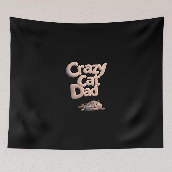Item preview, Crazy Cat Dad designed and sold by FatCatStudios.