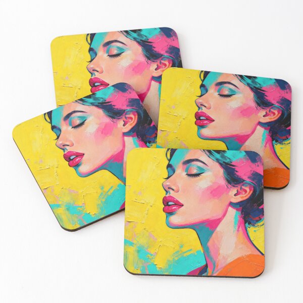 Item preview, Neon Reverie: Contemporary Pop Portrait designed and sold by Louiskirbyarts.