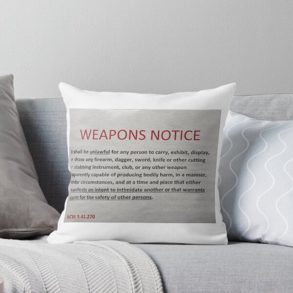 Item preview, Aviso de armas designed and sold by ExMeansWithOut.