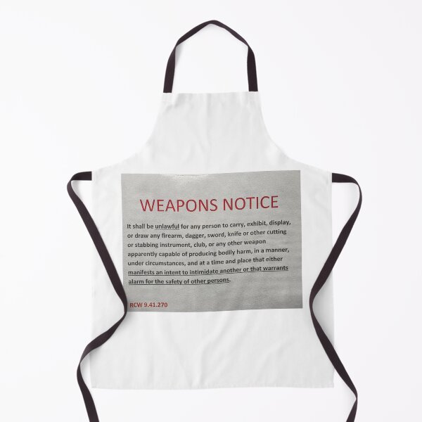 Item preview, Weapons Notice designed and sold by ExMeansWithOut.