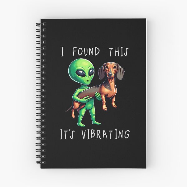 Item preview, Funny Dachshund Doxie Alien I Found This Its Vibrating Mom Dad Kids designed and sold by rafaeltto.