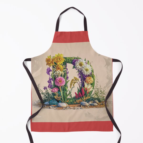 Item preview, Flower Fantasy Alphabet Letter D designed and sold by Royal Wall Whispers.