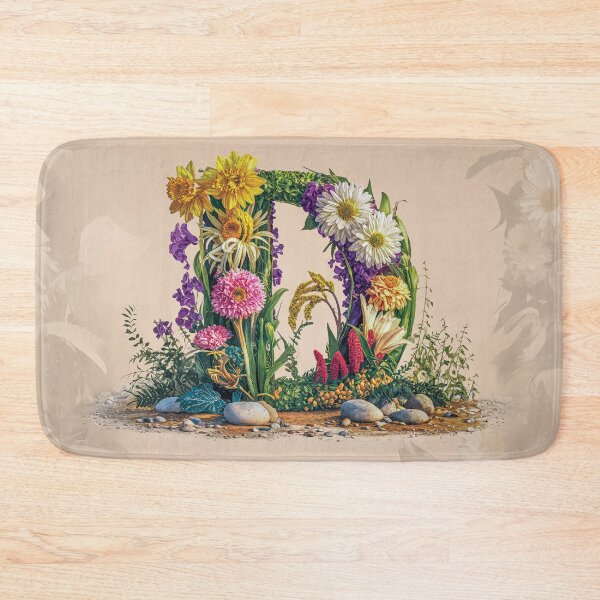 Item preview, Flower Fantasy Alphabet Letter D designed and sold by Royal Wall Whispers.