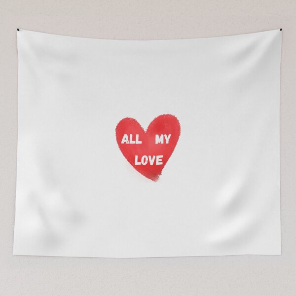 Item preview, Red Heart "All My Love" Noah Kahan designed and sold by InfiniteSticker.