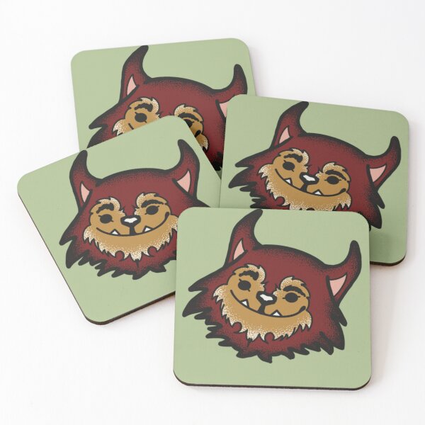 Item preview, Wolfie- Green designed and sold by WhaleAndAphid.