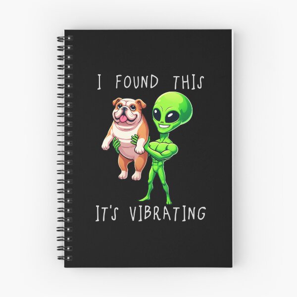 Item preview, Funny English Bulldog Alien I Found This Its Vibrating Mom Dad Kids designed and sold by rafaeltto.