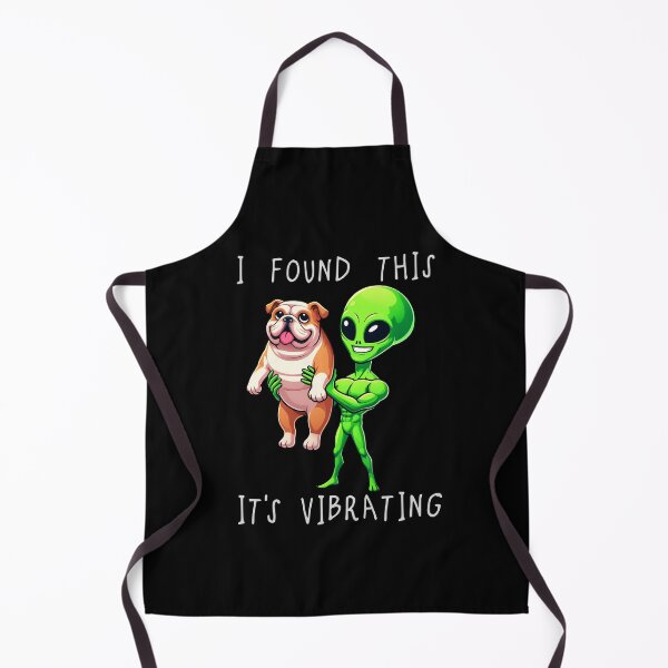 Item preview, Funny English Bulldog Alien I Found This Its Vibrating Mom Dad Kids designed and sold by rafaeltto.