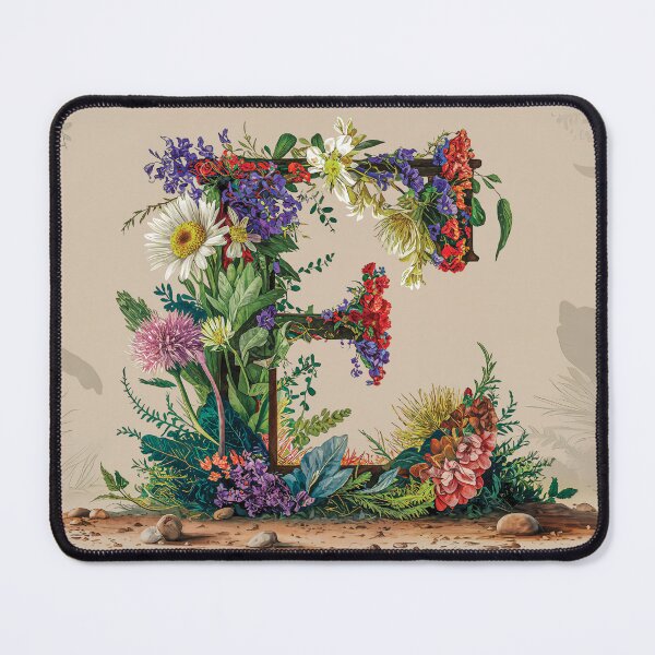 Item preview, Flower Fantasy Alphabet Letter E designed and sold by Royal Wall Whispers.