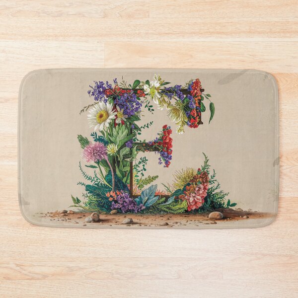 Item preview, Flower Fantasy Alphabet Letter E designed and sold by Royal Wall Whispers.