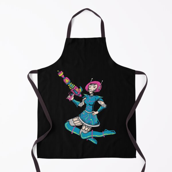 Item preview, Retro space girl designed and sold by Catherine Elliott Art.