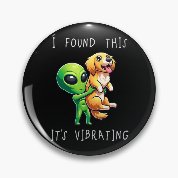Item preview, Funny Golden Retriever Alien I Found This Its Vibrating Mom Dad Kids designed and sold by rafaeltto.